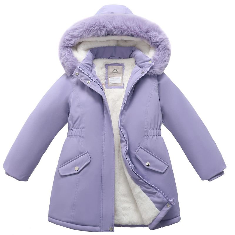 Giacca in cotone per bambine 2025 Nuovo ed elegante abbigliamento invernale per bambini Cappotto a tre strati di media lunghezza per bambine Caldo invernale per bambini_voghion.com