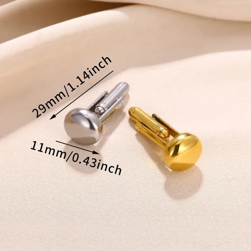 Gemelli da polso per uomo, bottoni da polso, fermagli per camicia, fibbia in acciaio inossidabile, gioielli da sposo per matrimonio._voghion.com