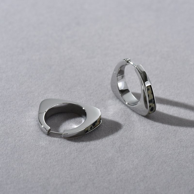 Women's Jewelry Geometric Rhinestone Stud Earrings With Tiger Eye Stone, Elegant And Unique Metal Inlay Design For Everyday Wear Personality Earrings_voghion.com