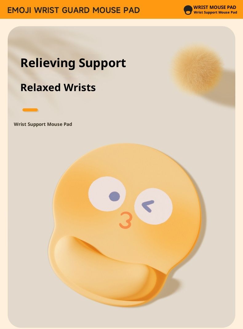 NeoGear NeoGear NeoGear Lustige Emoji Büro Computer Handgelenk Laptop Tastatur Handauflage Silikonpad Desktop_voghion.com