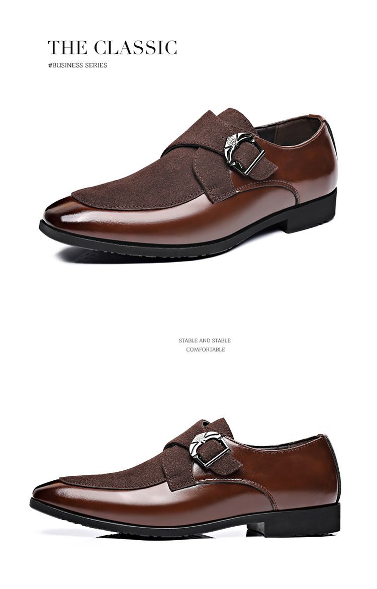 Scarpe Oxford eleganti casual da uomo, con lacci, per ufficio, feste e uso quotidiano_voghion.com