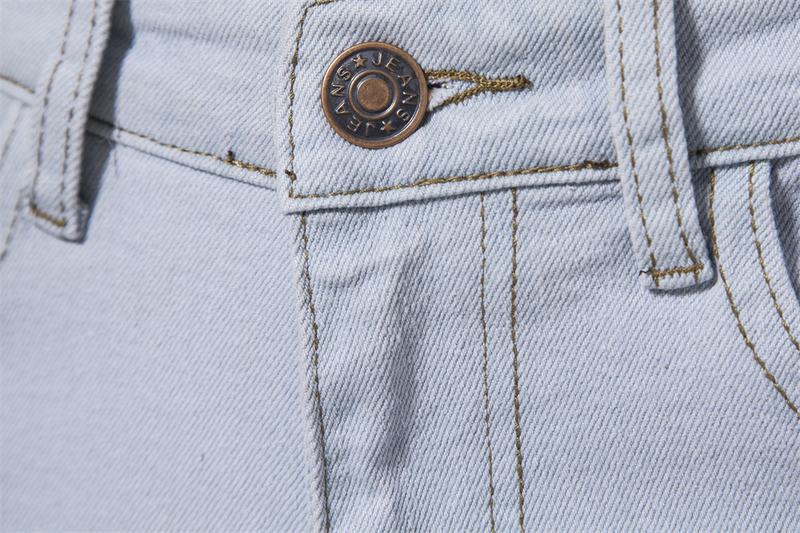 Herrenbekleidung Persönlichkeits-Denim-Waschungstrend für Herren, lässig, mikroelastisch, gerade Hose_voghion.com