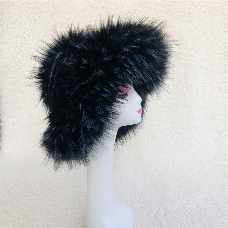 Modischer neuer roter Pelzhut mit großer Krempe für Damen aus Plüsch, warmer Winterhut im Y2K-Stil für Herren, Fischerhut, personalisierter bunter Hut_voghion.com