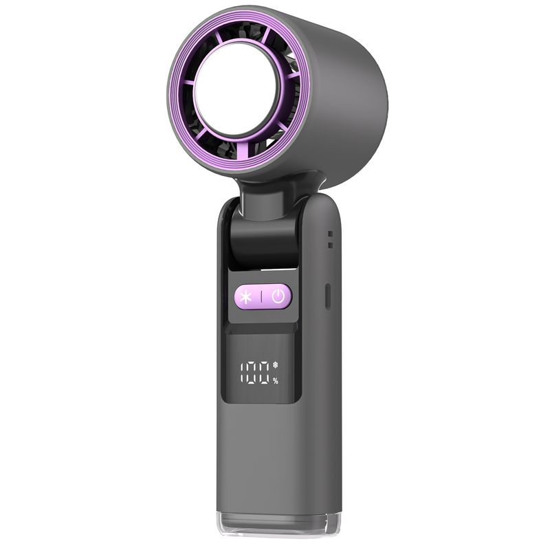 2025 New Model 100-Speed High-Speed Handheld Mini USB Rechargeable Foldable Portable Turbo Fan_voghion.com