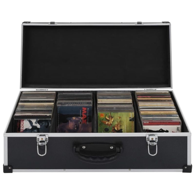 CD nero in alluminio per custodia da 80 CD ABS_voghion.com