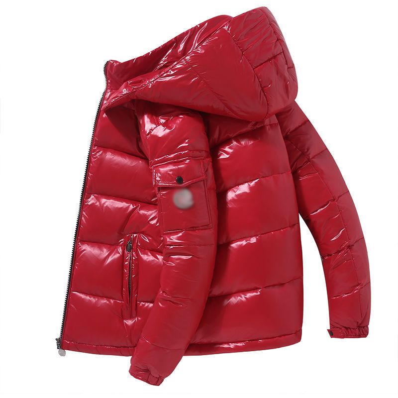 Winterjacke aus PU-Leder für Herren – Leichter Steppmantel mit abnehmbarer Kapuze, wasserabweisend und stylisch für die Freizeit_voghion.com