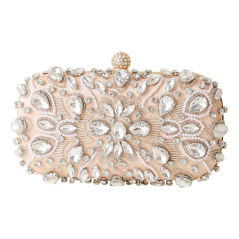 Neue diamantbesetzte Abendtasche mit handgefertigten Perlen, Cheongsam-Kleidertasche, Damenhandtasche_voghion.com