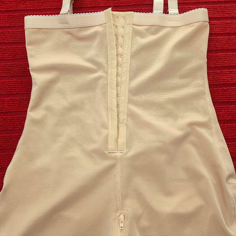 Pantalon amincissant une pièce à trois boutons pour femme, taille haute, fermeture éclair à l'entrejambe, style européen et américain, grande taille_voghion.com