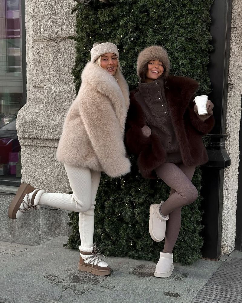 Damenbekleidung Luxus Kunstpelzmantel Damen Wintermode Kragen Flauschige Umweltfreundliche Fuchspelzähnliche Jacke Für den Großhandel_voghion.com