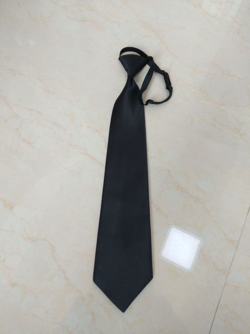 45cm Men's Tie Graduation Bachelor's Robe Photo Team Security Elastic Band Lazy Polyester Silk_voghion.com