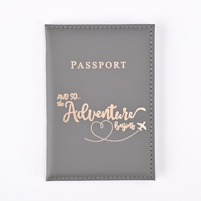 padrão capa de passaporte PU porta-passaporte porta-bilhete passaporte_voghion.com