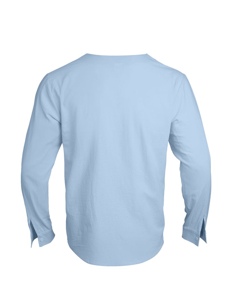 Maglia Henley da uomo in misto lino – Maglia a maniche lunghe traspirante e leggera (S-XXXL) – Stile minimalista, casual e retrò_voghion.com