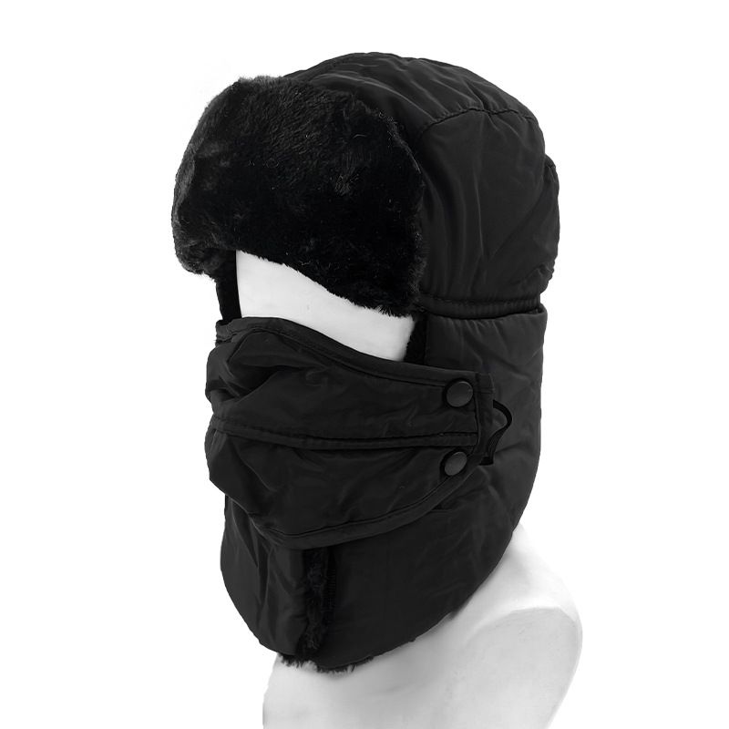 Unisex Winter Fleece-Lined Earflap Hat - Windproof Cold Weather Trapper Hat For Outdoor Activities & Cycling (Multiple Colors)_voghion.com