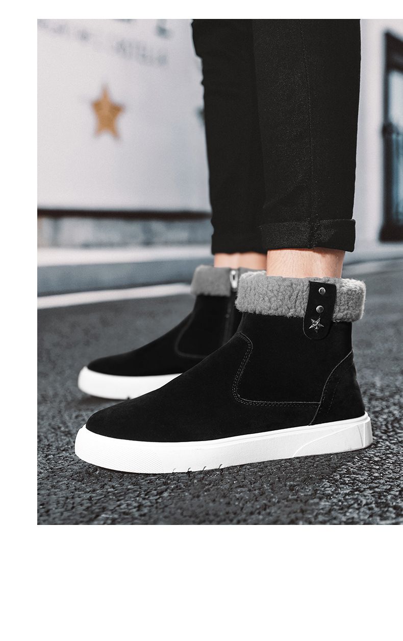 Winter Schneestiefel Warme Baumwollschuhe Mode Baumwollstiefel Herrenschuhe_voghion.com