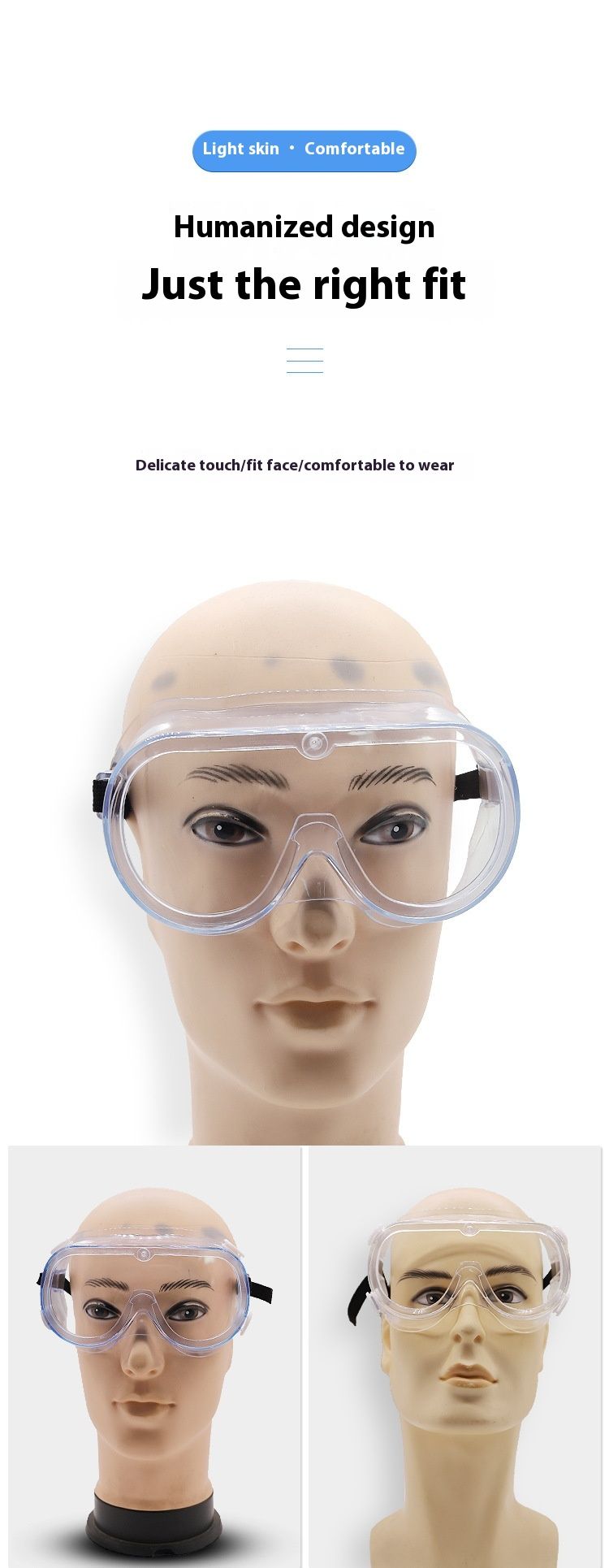 Fully enclosed goggles, fog, dust, wind, and sand eye mask, labor protection, anti splash polishing, windproof riding_voghion.com