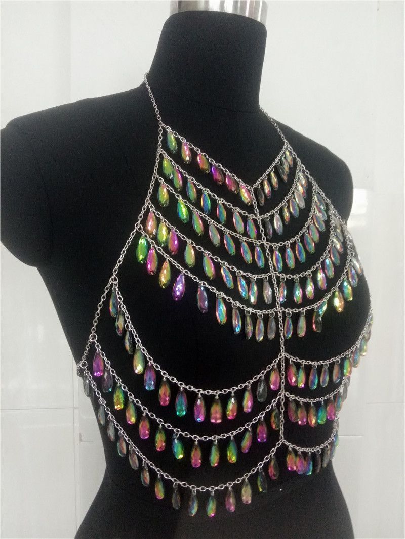 Fonti transfrontaliere europee e americane di bikini in stile vacanza estiva con catena per il corpo in cristallo radiante, reggiseno da spiaggia femminile BY0237_voghion.com