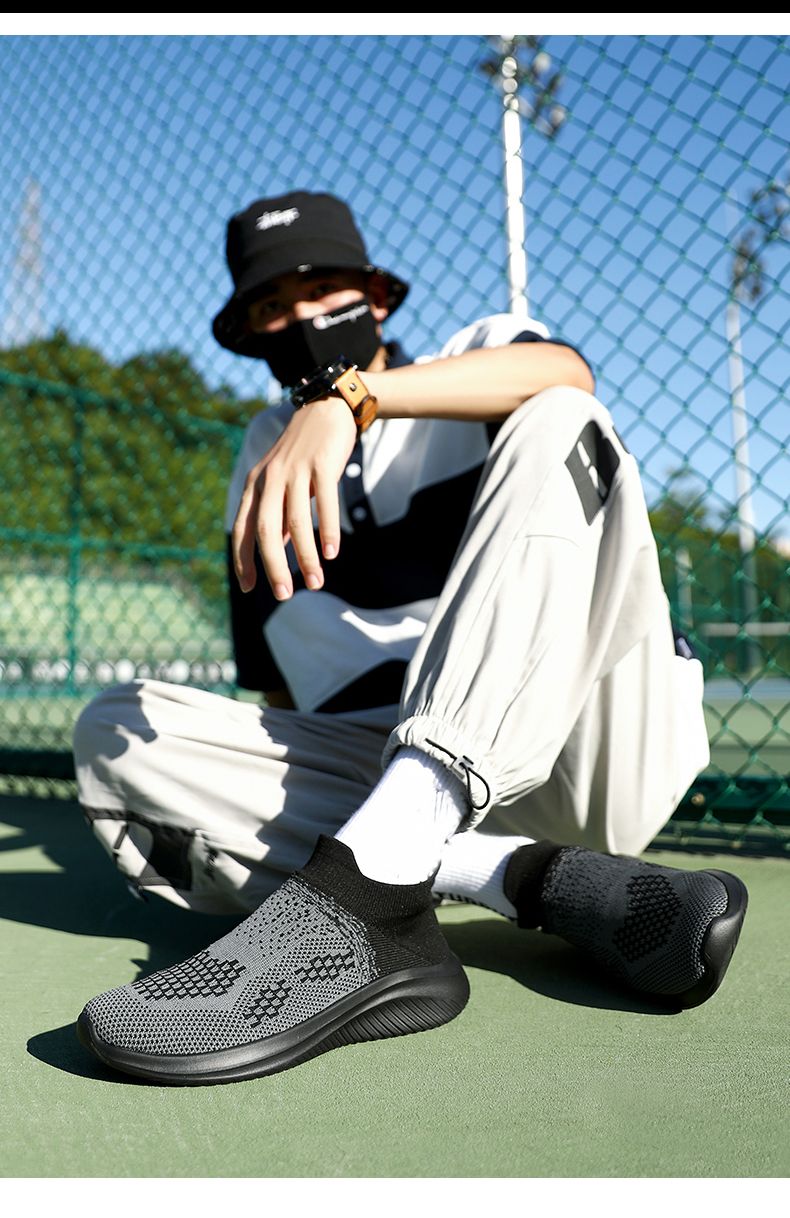 Spring Couple Style Woven Socks, Shoes, Sports Shoes, Casual Shoes, Cross-border Plus Size_voghion.com