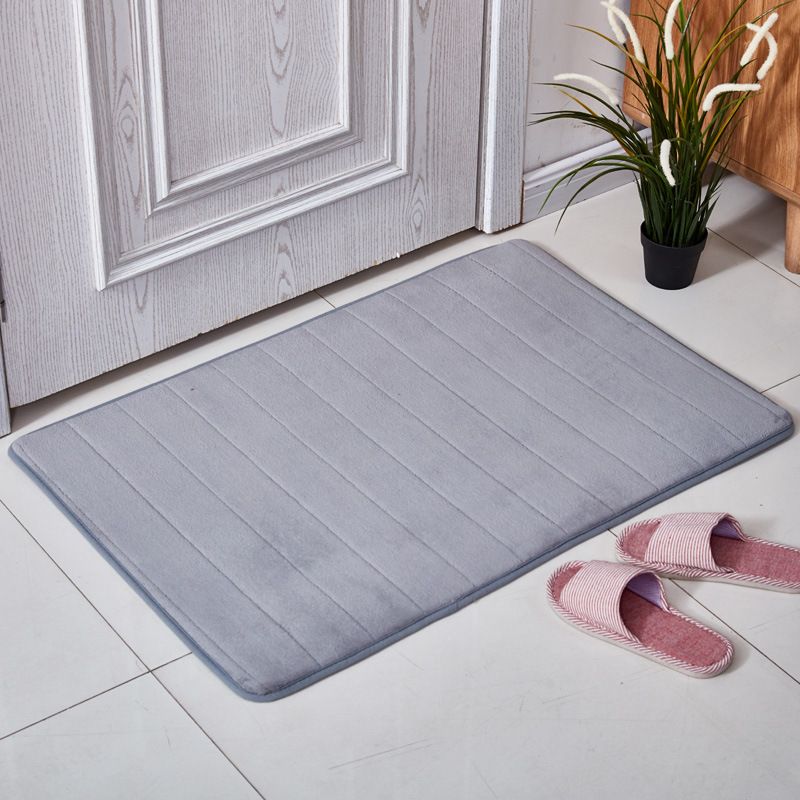 Badezimmer-Türmatte, Korallenvlies, gestreifter Teppich, Schreibtischunterlage, Nachttischdecke, Schlafzimmertürteppich_voghion.com