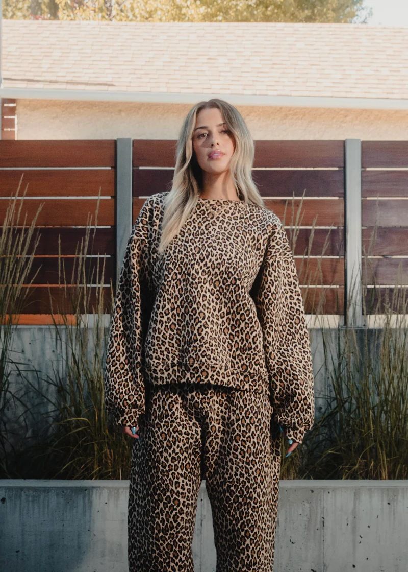 Felpa con cappuccio e cerniera stile hip hop Harajuku con stampa leopardata retrò Y2k_voghion.com