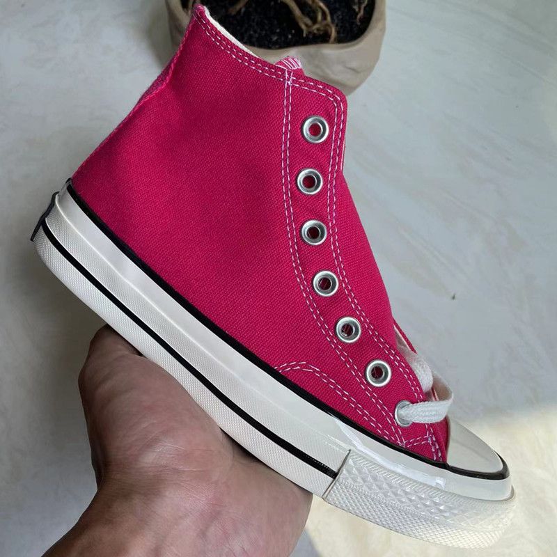 New 1970S Classic High Top Canvas Vulcanized Shoes, Couple Casual Shoes_voghion.com