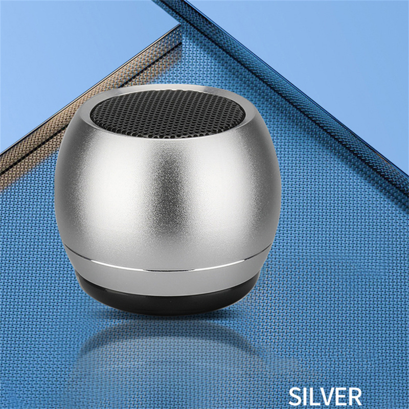 Mini Bluetooth Bærbar Audio Trådløs Stereo Høyttaler Bluetooth Small Steel GunMetal Heavy Subwoofer Utendørs høyttaler_voghion.com