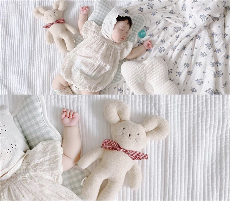 Beruhigendes Baby-Schlafspielzeug, kleine Bärenmaus, Bambi-Hirsch, Kindergeschenkpuppe_voghion.com
