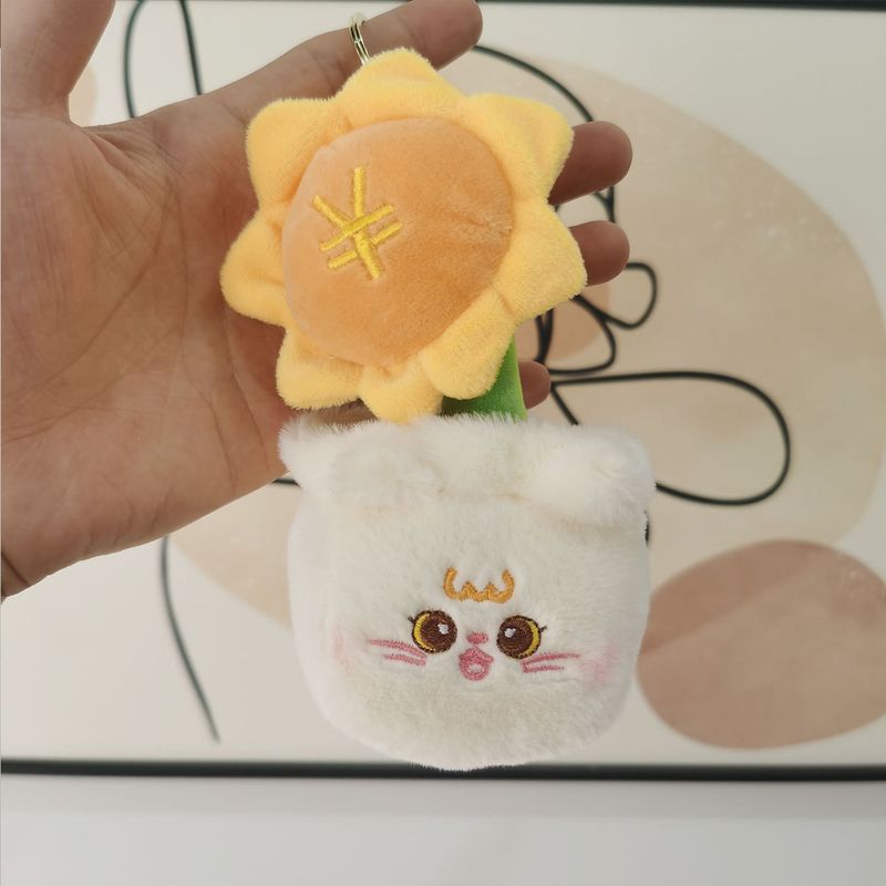 Adorabile portachiavi di peluche a forma di panda, simpatico animaletto corto, accessorio da appendere._voghion.com