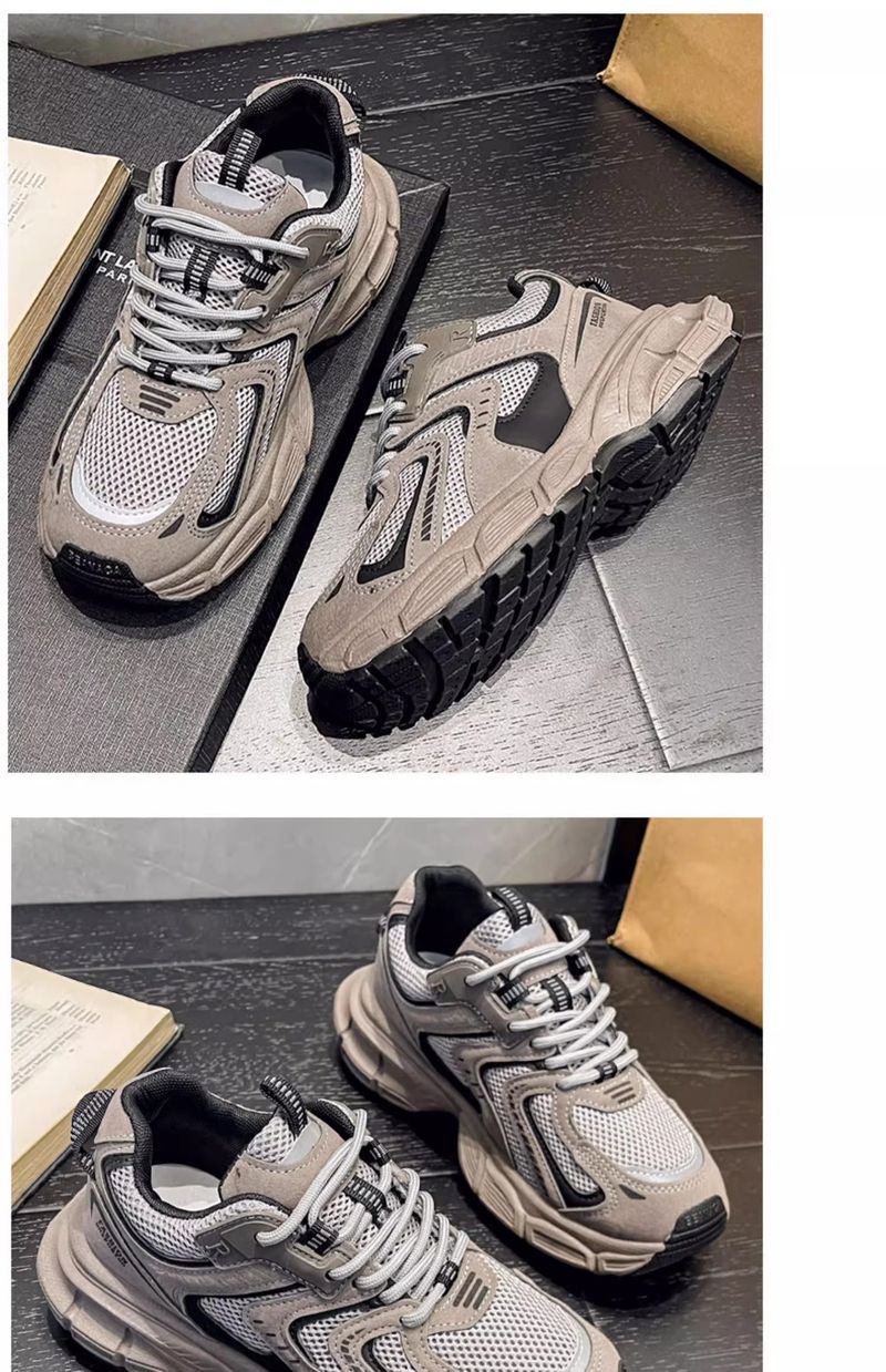 Soft sole dad shoes for women spring 2024 new thick sole height increase couple women's shoes purple casual versatile sports shoes_voghion.com