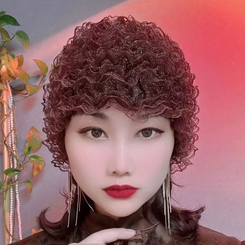 Decken Sie graues Haar dünn ab, um ein jüngeres Aussehen zu erzielen. Stirnband-Spitzenperückenkappe im Westernstil, im Internet bekannte Vier-Jahreszeiten-Kappe_voghion.com