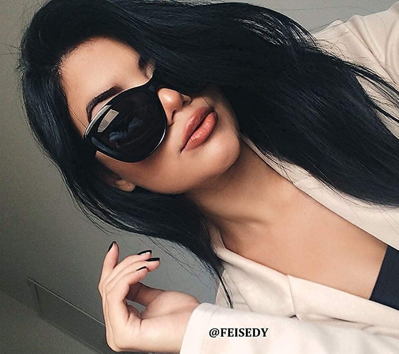 FEISEDY Polarisierte Vintage-Sonnenbrille American Square Jackie O Cat Eye Sonnenbrille B2451_voghion.com
