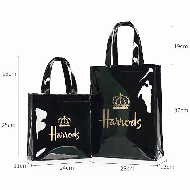 Borsa a mano in PU, semplice, in PVC, in pelle specchiata, personalizzabile_voghion.com