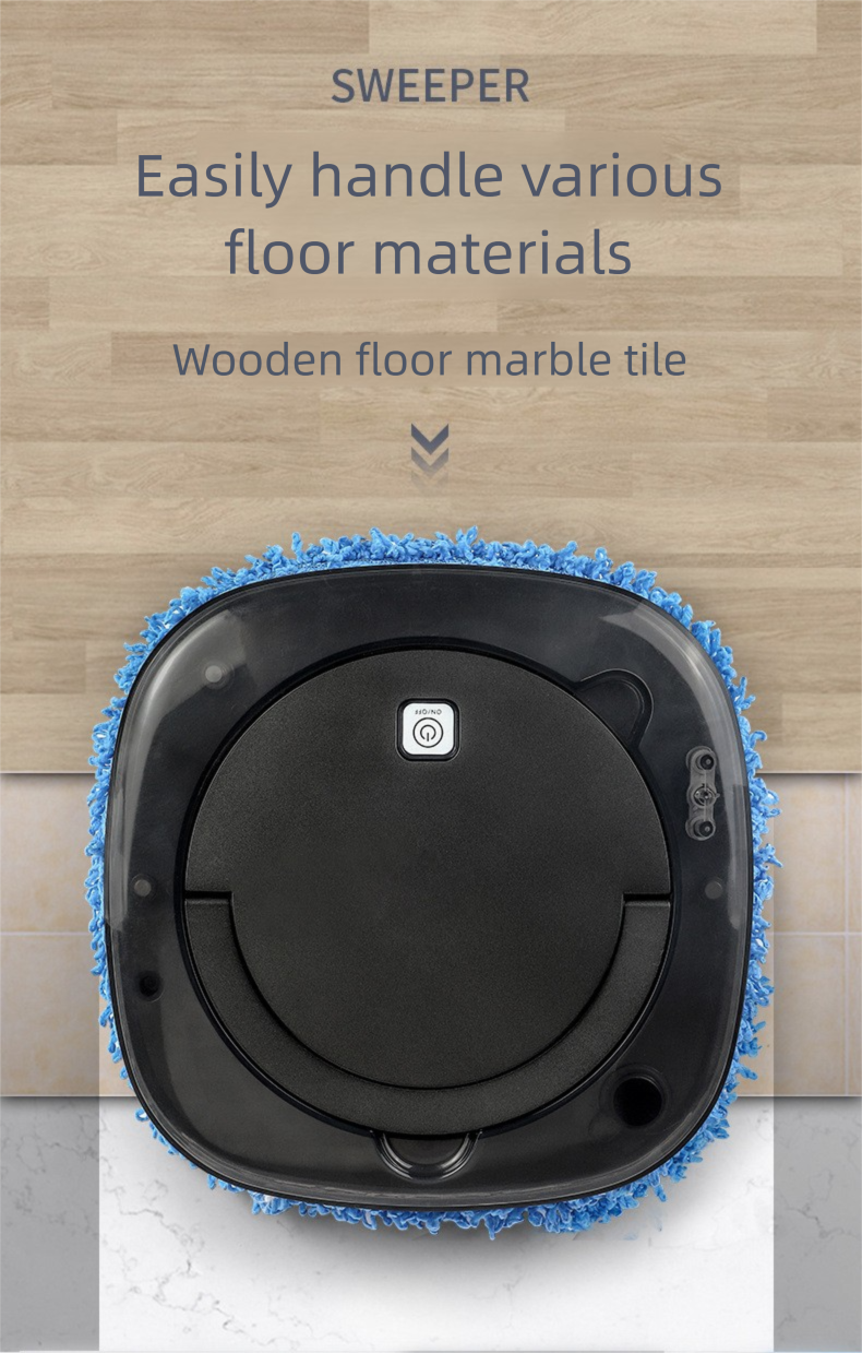 Volledig automatische robot voor thuisgebruik, intelligente veegrobot, oplaadbare ultradunne droog- en nat dweilrobot voor dubbel gebruik_voghion.com