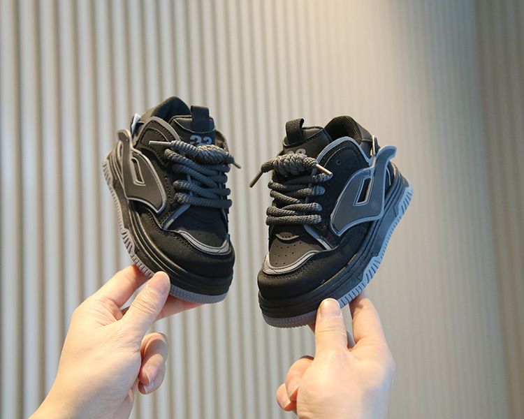 Boys' Casual Board Shoes High Top Girls' Small White Shoes Soft Soled Baby Bread Shoes_voghion.com