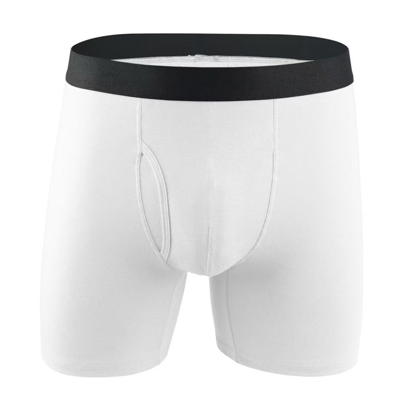 Men's Underwear Open Hole Boxer Shorts Side Opening Extended Style Sports_voghion.com