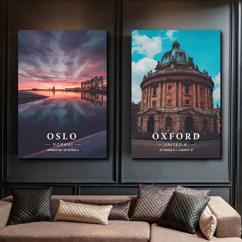 World Famous Architecture Living Decorative Light Luxury Dining Room Frameless Sofa Background Hanging Home High_voghion.com