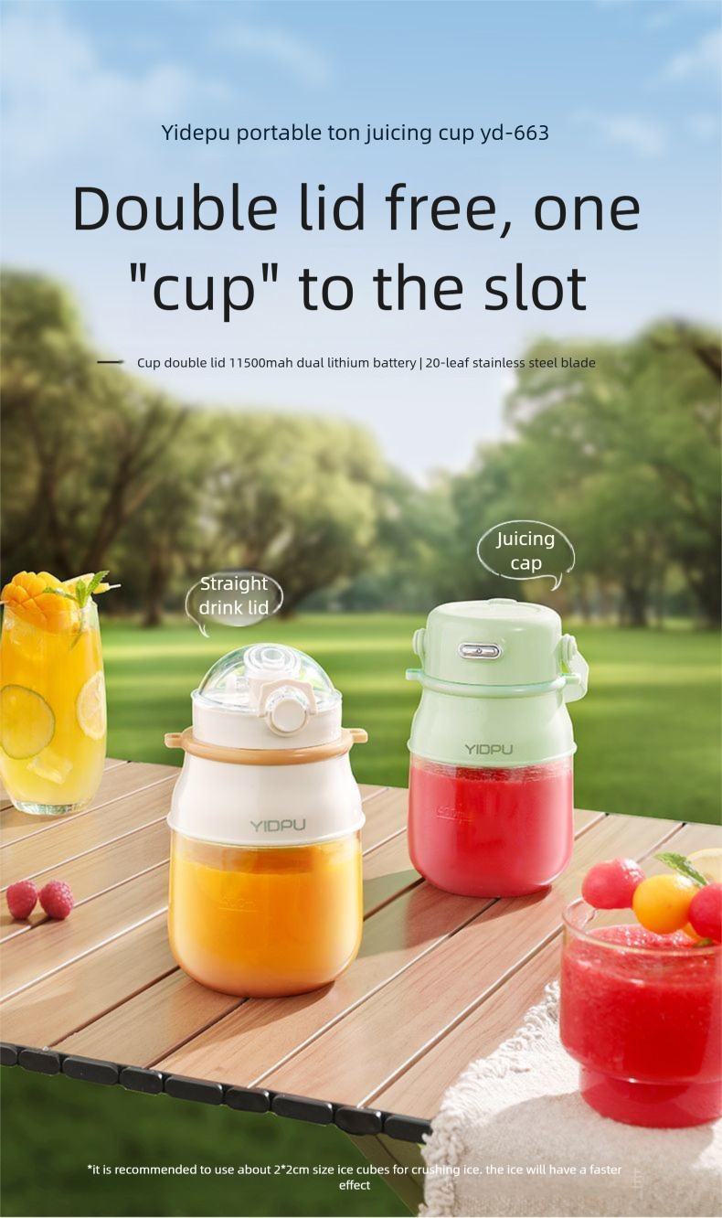 Yidepu Juicer Household Small Portable Juicing Wireless Multi-Functional Electric Stirring Juice Cup_voghion.com