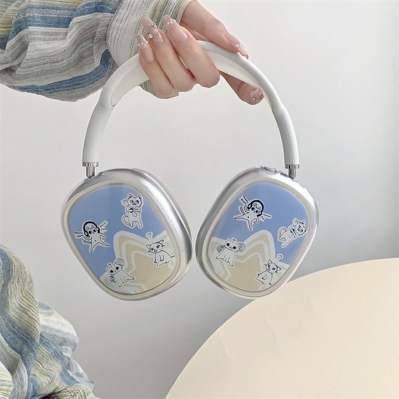Teljes képernyős kisállat Airpods Max fejhallgató Bluetooth TPU fülhallgató tok_voghion.com