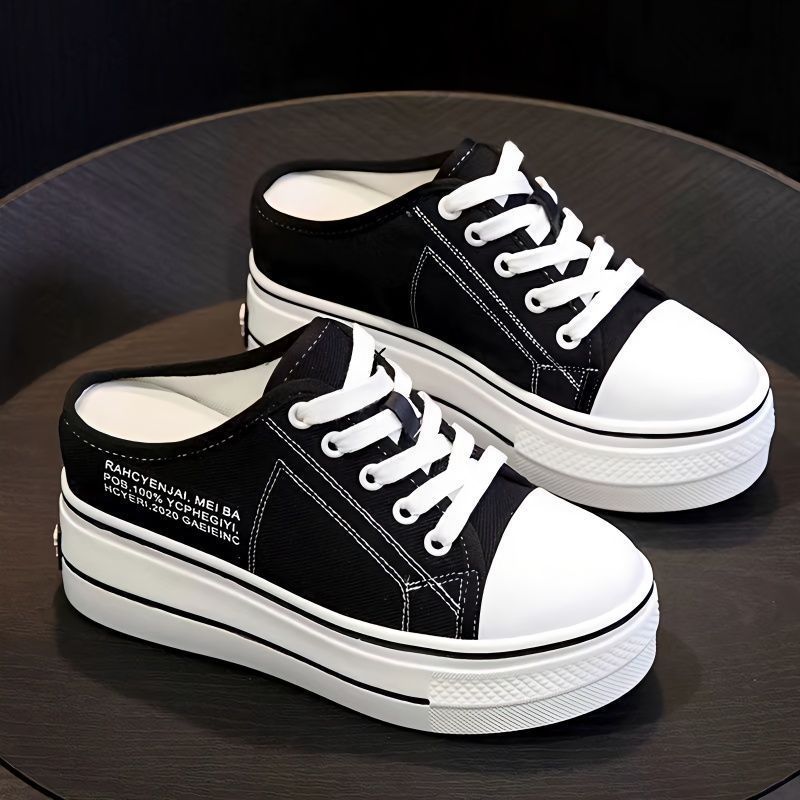 Indoor Women's Spring And Autumn Casual Waterproof Platform, Thick Soled Student Sneakers, Breathable Mesh Sports Shoes,_voghion.com