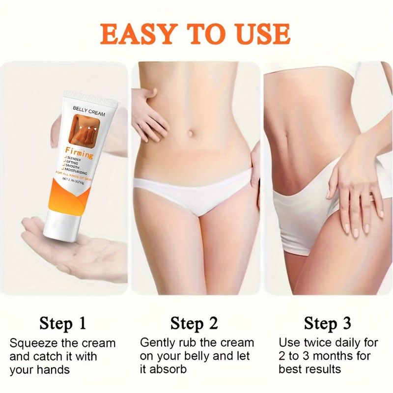 Jojoba Yağı ve Kafeinli Göbek: Kadınlar İçin Açık Bej Nemlendirici ve Sıkılaştırıcı Vücut Masaj Kremi - Sıkılaştırıcı, Kalça,_voghion.com