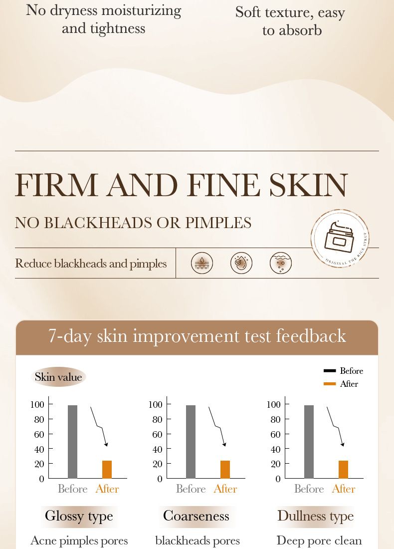 BIOAOUA - Fango detergente alla purea di riso 120 g - Maschera da notte alla purea di riso 100 g_voghion.com