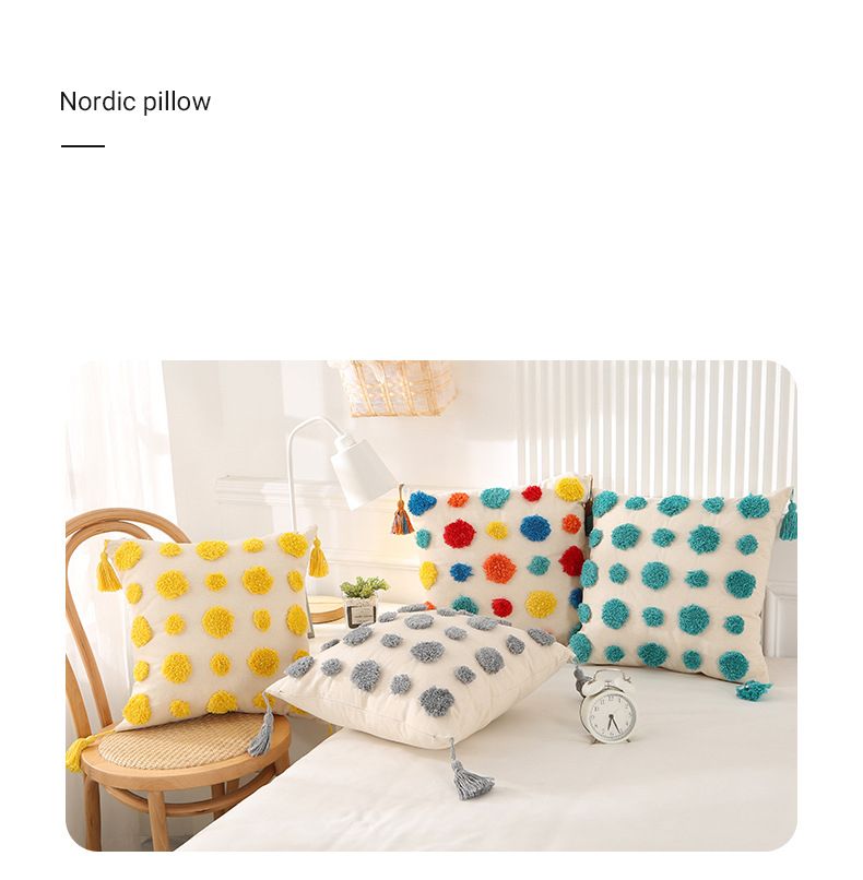 Bohemian Tufted Kissenbezug Nordischer Kissenbezug für Sofa Wohnzimmer 45x45 Dekorative Kissen für Couch Auto Home Weihnachtsdeko_voghion.com