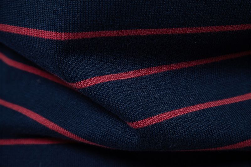 Men's Clothing New Striped Color Matching Long Sleeved Men's Knitted Sweater Fashionable Round Neck Men's Casual Sweater_voghion.com