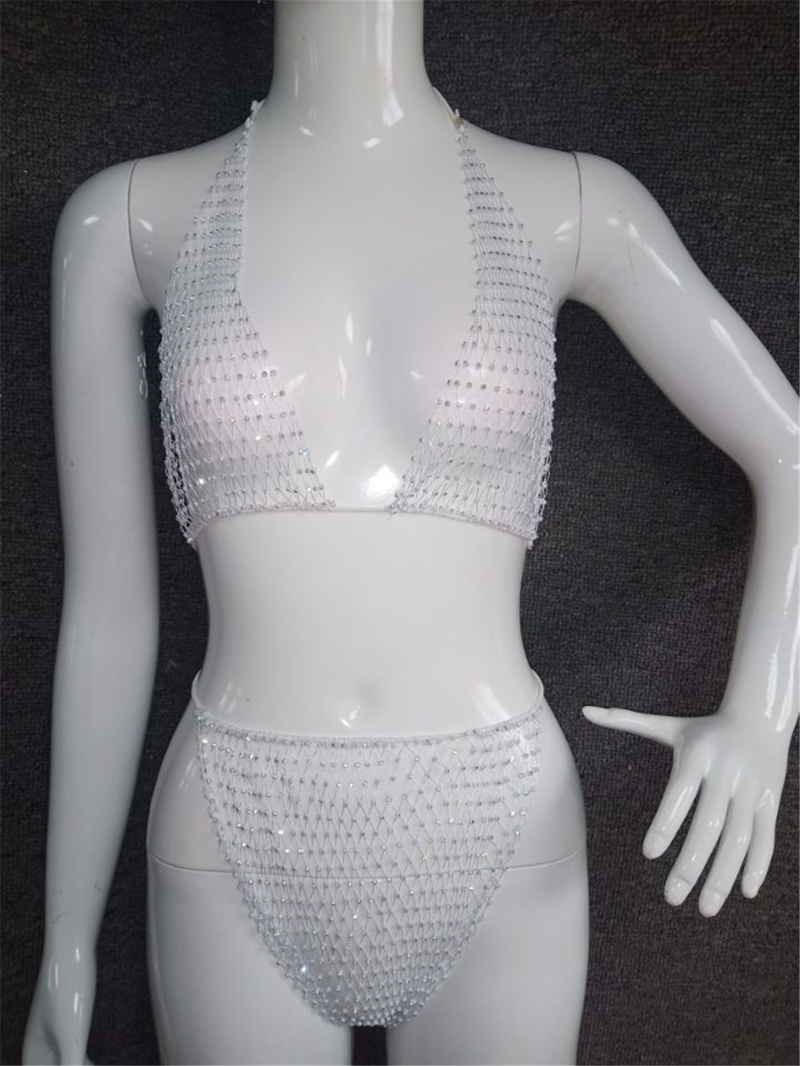 2023 Fashion New Women's Flash Diamond Mesh Sexy Super Flash Set Z1198_voghion.com