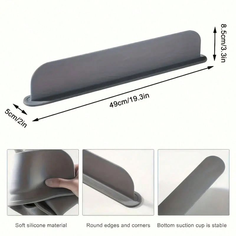 Multicolor Silicone Sink Splash Cover With Suction Cup, Waterproof Barrier For Kitchen, Laboratory,, And Sink_voghion.com