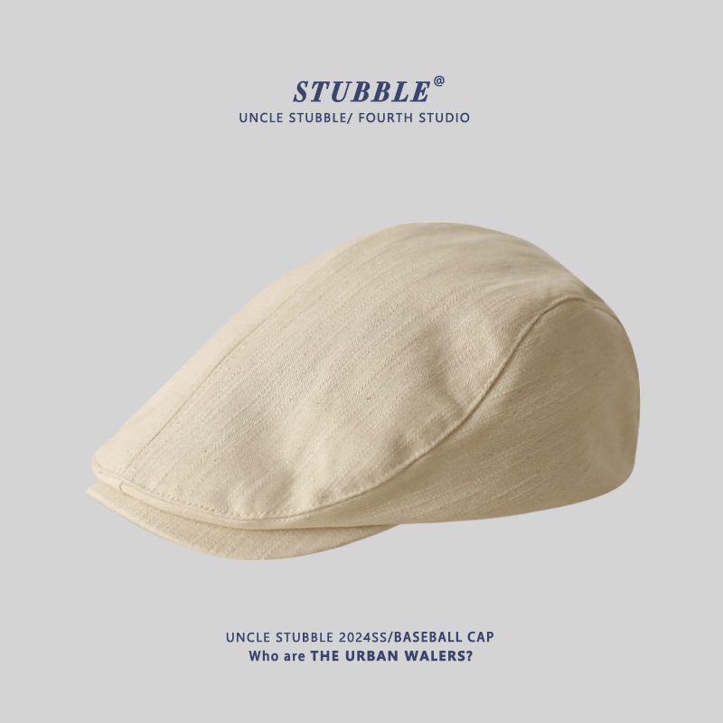 Cappelli da uomo retrò, berretto da pittore a becco d'anatra, stile britannico_voghion.com