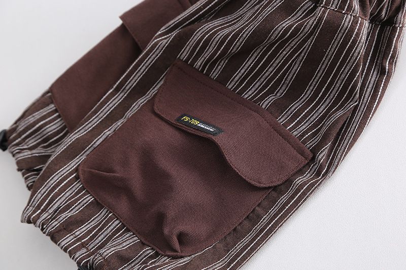 Nuovo set estivo per bambini, girocollo, casual, a maniche corte, per bambini di età media e piccola, due pezzi, pantaloncini verticali per neonati_voghion.com