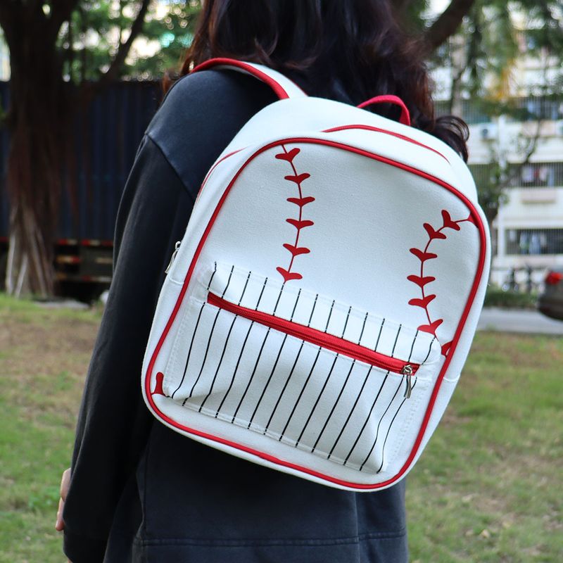 Backpack yellow baseball softball backpack European and American style outdoor children backpack cross-border primary school student schoolbag_voghion.com