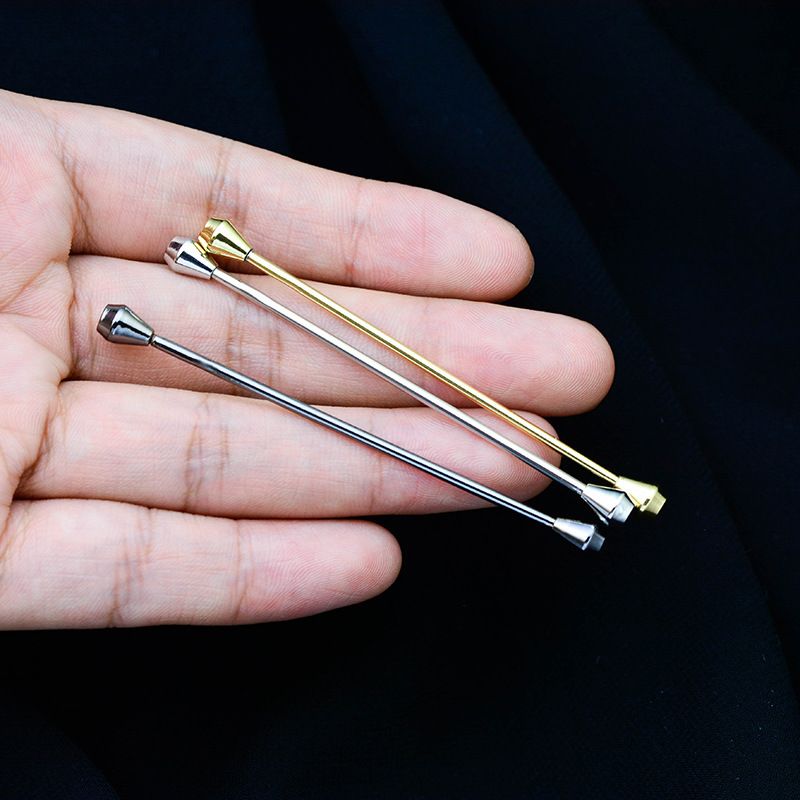 Herrenschmuck Konischer Kopf Schraube Knopf Kragen Pin Kragen Blume Formale Französisch Hemd Krawatte Stange_voghion.com