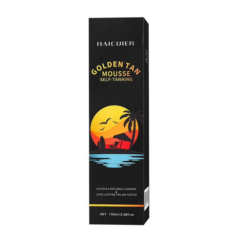 Cross Border Haicuier Gold Tanning Mousse Body Moisturizing Bronze Wheat Color Sunless Sunbathing Tanning Lotion_voghion.com