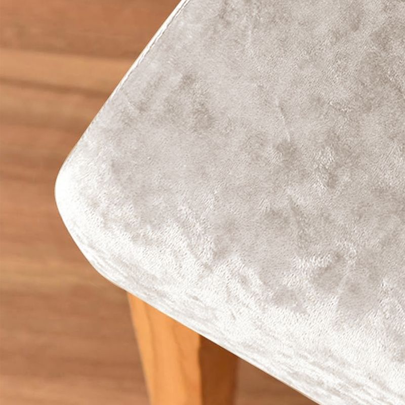 Premium Elastic Velvet Chair Cover - Gold Diamond Pattern For High Back Dining Chairs (Luxury Home & Hotel Use)_voghion.com